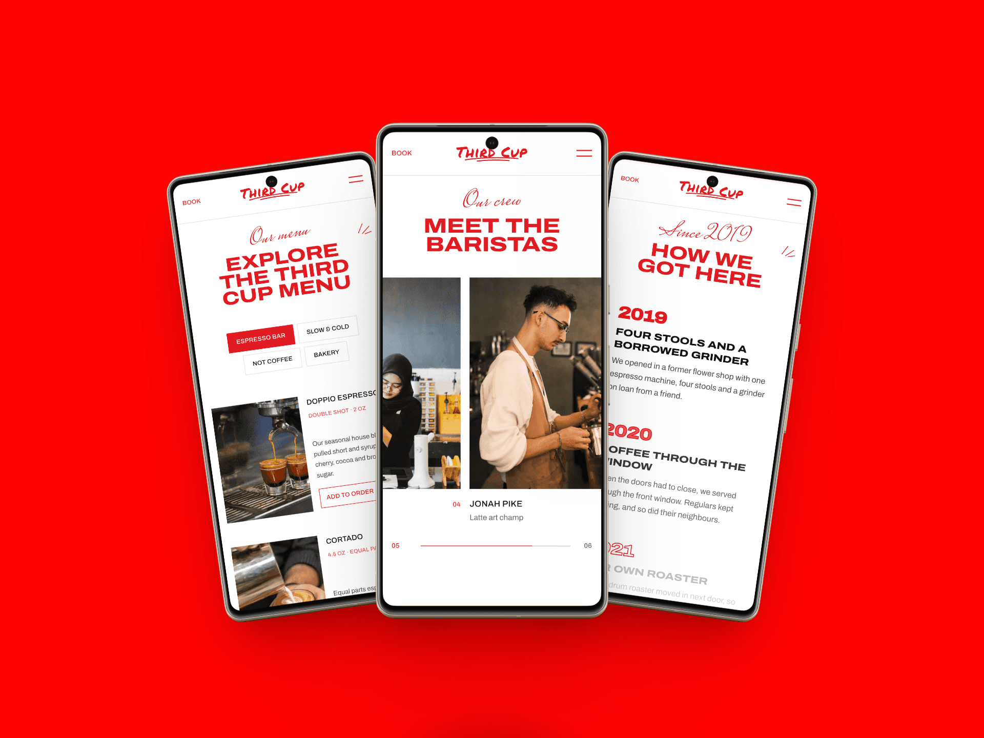 The Third Cup — Coffee Shop website