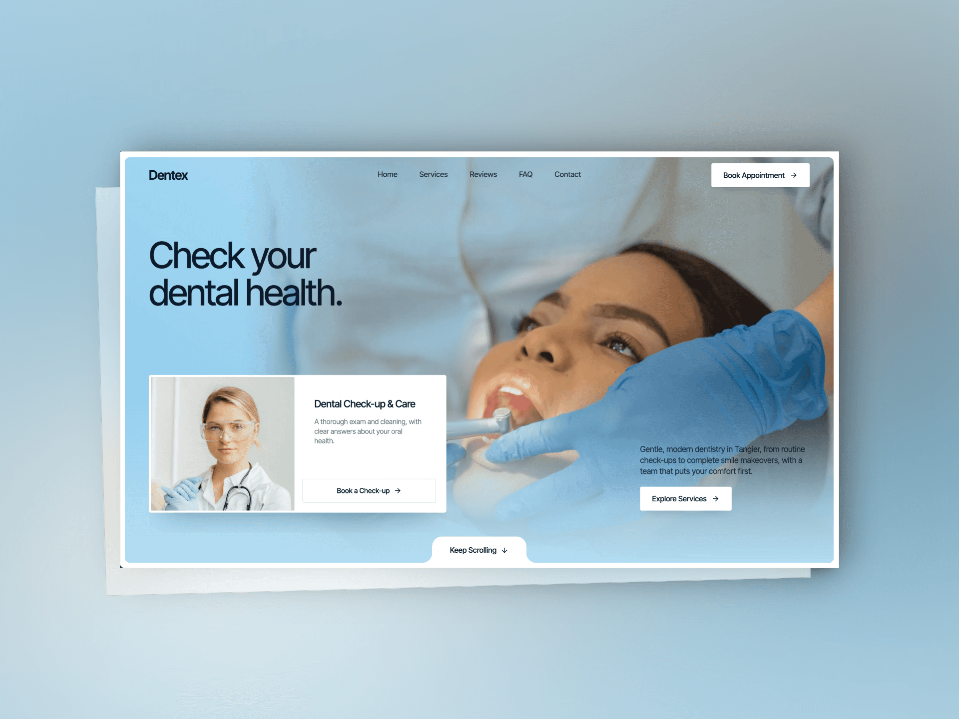 Dentex — Healthcare website