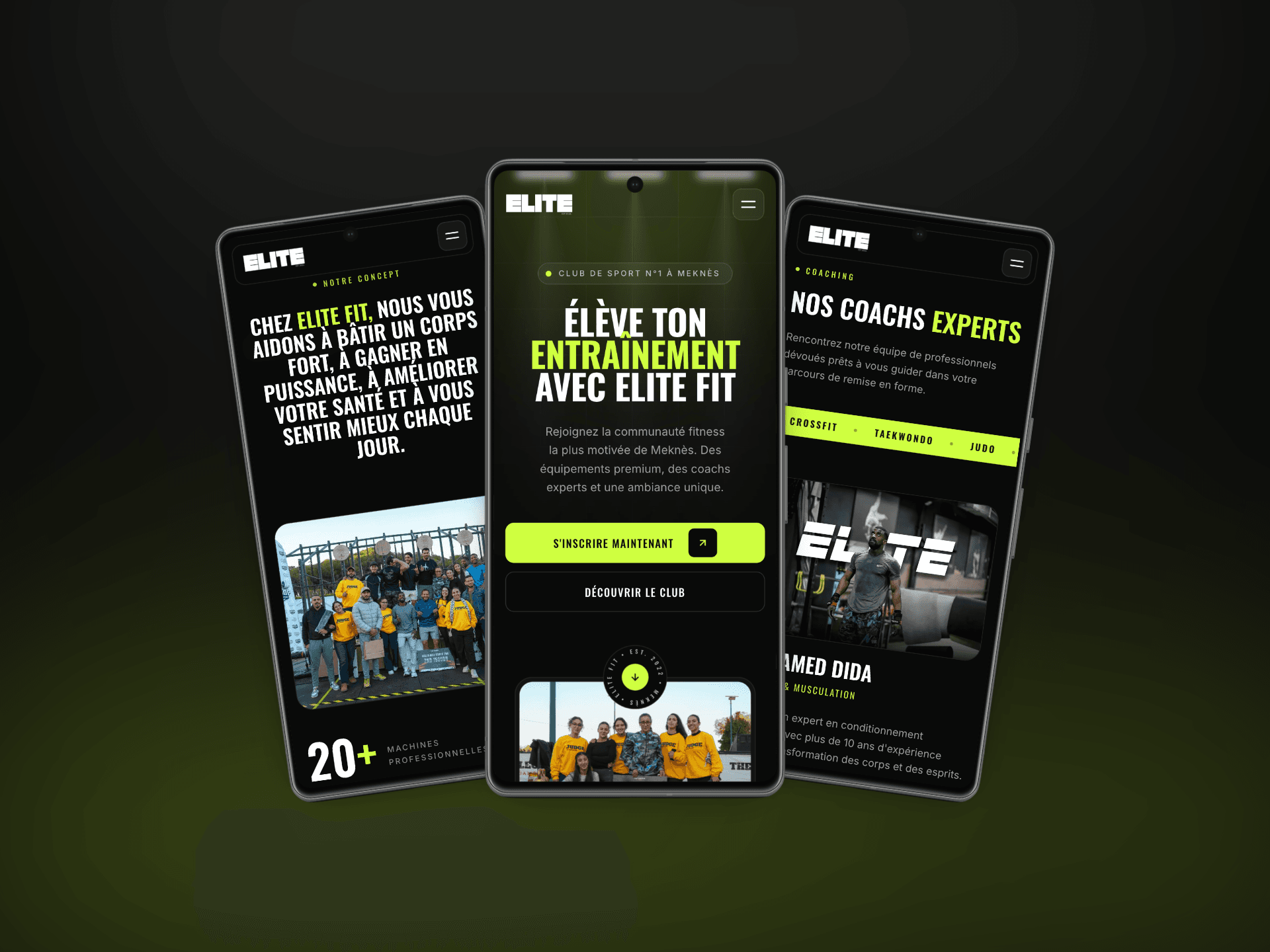 Elite Fitness — Fitness website