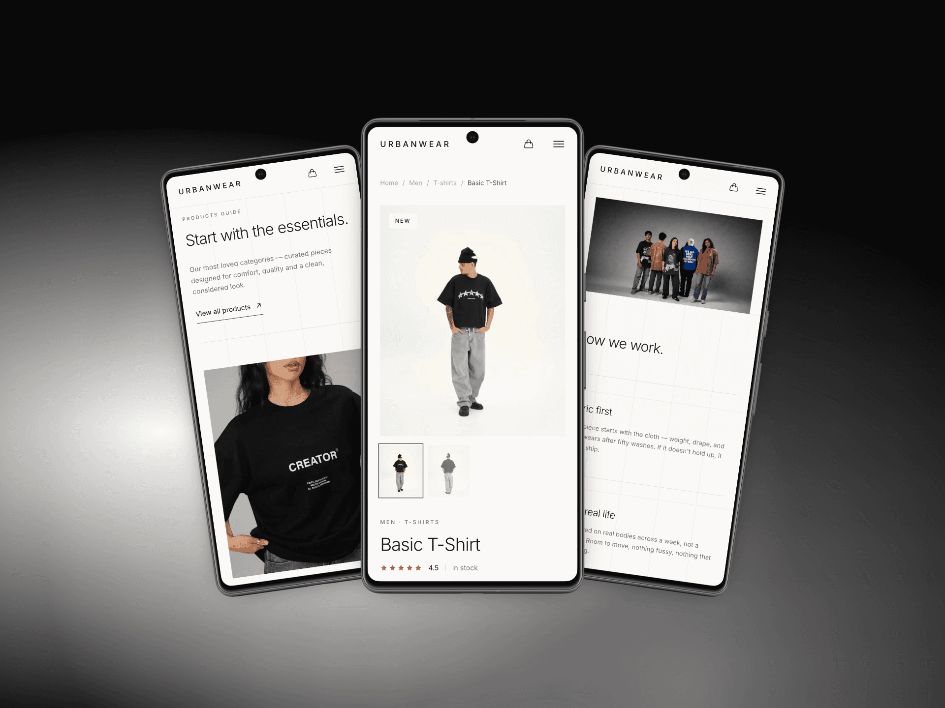 UrbanWear Clothing — E-Commerce website, screen 4